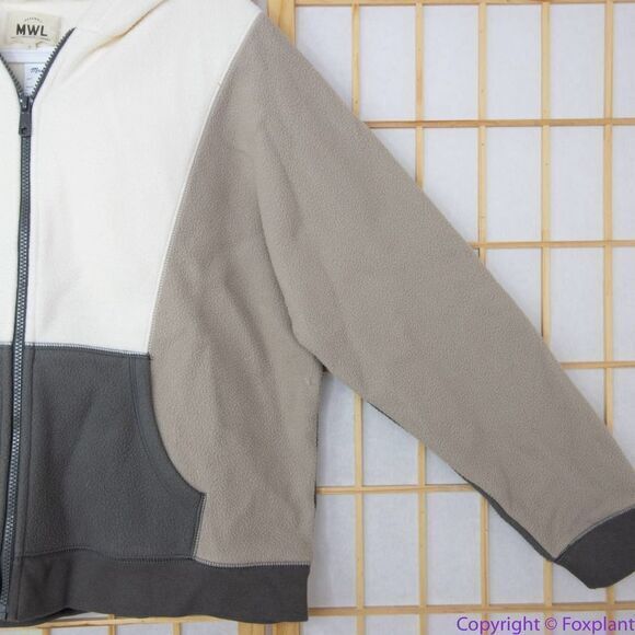 NEW Madewell MWL Betterfleece Colorblock Zip Hoodie Sweatshirt, M - Picture 6 of 16